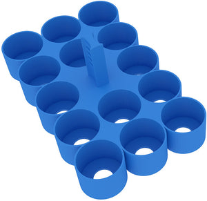 Feldherr paint racks + token trays for 4l Really Useful Boxes - 56 Citadel paint pots (12 ml / 18 ml / 24 ml) + game material