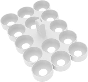 Feldherr paint racks + token trays for 4l Really Useful Boxes - 56 Citadel paint pots (12 ml / 18 ml / 24 ml) + game material