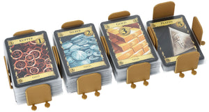 4 pcs value pack Feldherr card holder for Dominion - basic Treasure cards + Curse Cards with sleeves