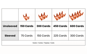 Feldherr Card Holder for game cards in Mini European Board Game Size - 300 cards - 2 trays