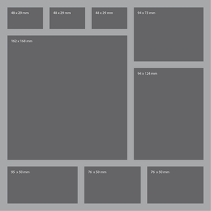 AFDA085BO 285 mm x 285 mm x 85 mm foam tray for board game boxes