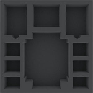 AGHR050BO 50 mm foam tray with 10 compartments for Masmorra: Dungeons of Arcadia - heroes and cards