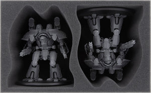 Feldherr foam tray set for Adeptus Titanicus: Grand Master Edition board game box