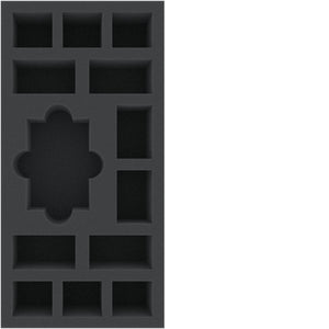 BEJH055BO 285 mm x 142,5 mm x 55 mm foam tray for Imperial Assault: Jabba's Realm