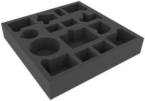 BHKY055BO 55 mm foam tray with 14 compartments for Massive Darkness - Monsters