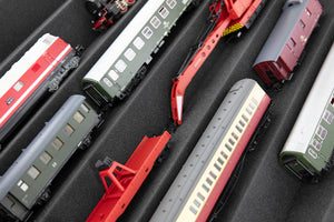 500 x 500 x 55 mm customizable zig-zag pattern Feldherr foam tray for model railways H0 Gauge / 00 Gauge