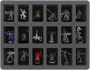 Feldherr foam set for Citadel Battle Figure Case - 72 Miniatures