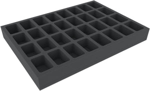 DD040A001 360 mm x 260 mm x 40 mm foam insert for Euroboxes 40 x 30 cm - 32 miniatures