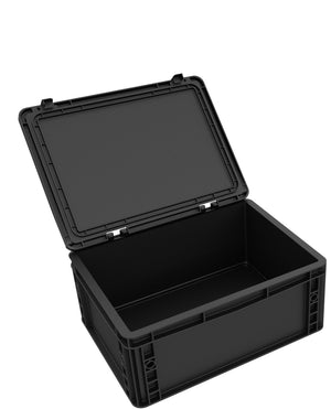 DDEB165ESD Eurocontainer Case / Euro Box with hinge lid ESD ED 43/17 HG
