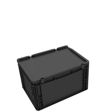 DDEB215ESD Eurocontainer Case / Euro Box with hinge lid ESD ED 43/22 HG