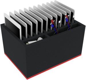 DDMEUB190BO-PE Hard foam inlay for 12+1 tablet computers in small cases - devices stored vertically