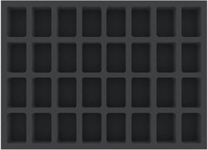 DDMFOJ040BO 360 mm x 260 mm x 40 mm foam tray with 32 compartments