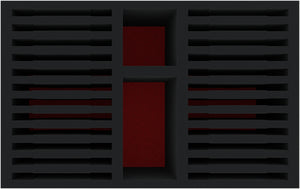 DSMEUA190BO Hard foam inlay for 24 tablet computers