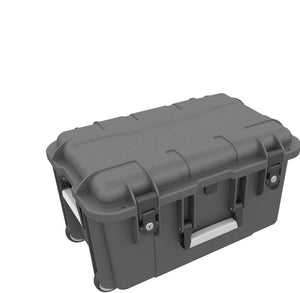 Case / Trolley for 24 tablets in thin sleeves - compartments 14 mm wide - including pencil holder - compatible with Apple iPad, Samsung Galaxy Tab A or Microsoft Surface Go - anthracite gray