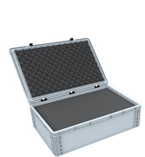 ED 64/17 HG Eurocontainer Case / Euro Box 600 x 400 x 185 mm inclusive pick and pluck foam