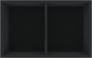 ED 64/12 HG Eurobehälter mit Scharnierdeckel 600 x 400 x 135 mm inklusive 2-fach unterteiltem PE-Schaumstoffeinsatz