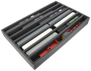 EU065A003 Feldherr foam insert for model railway - 00 scale - 7 compartments - for upright storage