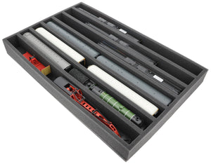 EU065A003 Feldherr foam insert for model railway - 00 scale - 7 compartments - for upright storage