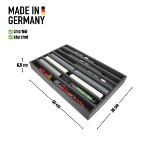 EU065A003 Feldherr foam insert for model railway - 00 scale - 7 compartments - for upright storage