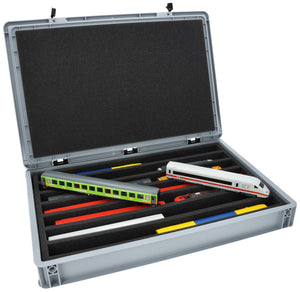 Feldherr Eurobox 60 x 40 cm Set for model railway - H0 scale - 7 compartments - foam insert for upright storage