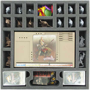 Transporter with 2 LBBG boxes for for the complete Zombicide Black Plague Kickstarter Knight Pledge