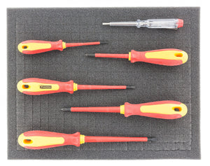 FS010Bblue5 5 Stück Full-Size 345 mm x 275 mm x 10 mm Shadowboard Schaumstoffboden / Schaumstoffzuschnitt blau