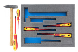 FS010Bblue5 5 Stück Full-Size 345 mm x 275 mm x 10 mm Shadowboard Schaumstoffboden / Schaumstoffzuschnitt blau