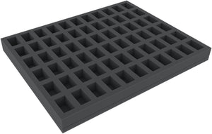 FS030A004 30 mm Full-Size foam tray for miniatures in scale 1:72 (20 mm) - 66 compartments