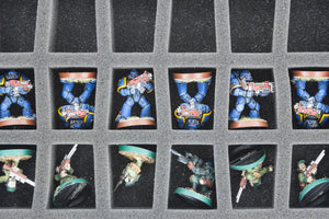 Full-size Figure Foam Tray with 45 slots for The Walking Dead: All Out War Miniatures Game Core Set.