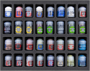 FS045A006 foam tray for 32 Citadel paint pots (12 ml / 18 ml / 24 ml)