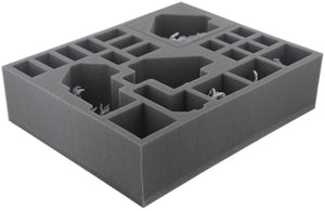 FSFH085BO 85 mm full-size foam tray with 22 compartments for all Zombicide Black Plague Monsters