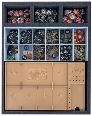 Feldherr Storage Box Set for Massive Darkness 2: Hellscape - core game + Heavenfall: Campaign Mode expansion