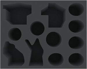 FSMECV090BO 90 mm foam tray with 12 compartments for Rising Sun - big Monsters