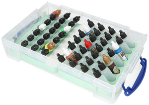 Feldherr Paint Racks with 4l Really Useful Box - 49 paint bottles + accessories
