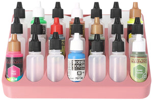 Feldherr paint rack with brush compartment for 4l Really Useful Box - 21 paint bottles