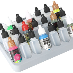 Feldherr paint rack with brush compartment for 4l Really Useful Box - 21 paint bottles