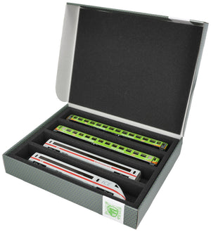 Feldherr Storage Box FSLB055 for model railway locomotives, wagons and vehicles - 4 slots for H0 gauge horizontal