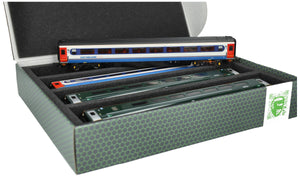 Feldherr Storage Box FSLB055 for model railway locomotives wagons and vehicles 4 slots for 00 gauge horizontal