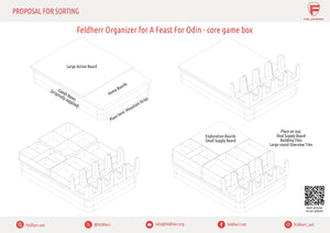 Feldherr Organizer Insert for A Feast for Odin - core game box