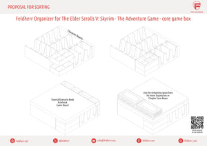 Feldherr Organizer for The Elder Scrolls V: Skyrim - The Adventure Game - core game box