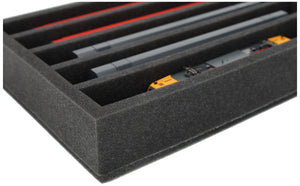 DD065A001 Feldherr foam insert for model railway - H0 scale - 5 compartments - for upright storage