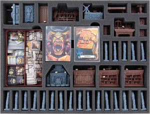 Feldherr foam Set + Organizer Insert for HeroQuest (2021) Core Game + 4 Expansions - core game box