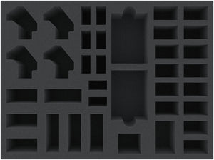 HBMFKQ070BO 394 mm x 294 mm x 70 mm foam tray for board games with 37 compartments