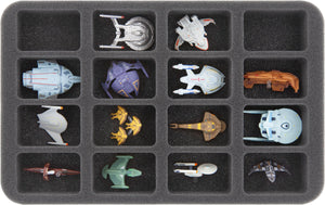 HS035A001 foam tray for Star Trek Attack Wing - 16 compartments