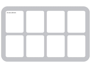 HS035ZC01 35 mm half-size Figure Foam Tray for Zombicide cards and token