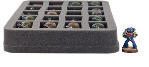 HS035C5BO 35 mm Half-Size Schaumstoffeinlage mit 20 Fächern