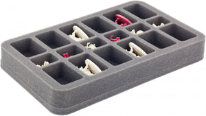 HS035DC02 foam tray for Descent: Journeys in the Dark 2nd Edition - 18 miniatures HS035DC02 35 mm Half-Size Foam Tray for 18 Descent figures