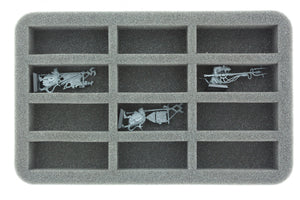 HS035I003BO 35 mm Half-Size foam tray with 12 compartments