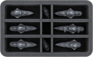 HS050A090 Feldherr foam tray for Dystopian Wars - 9 compartments