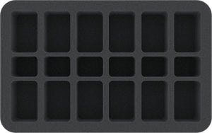 HS050A106 Feldherr Foam Tray with 18 compartments for Flames of War - small and medium Bases